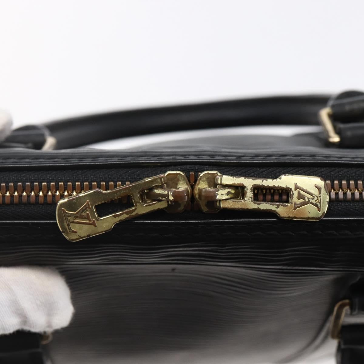 Louis Vuitton Porte Documents Voyage Epi Leather, BLACK, LEATHER, Briefcase