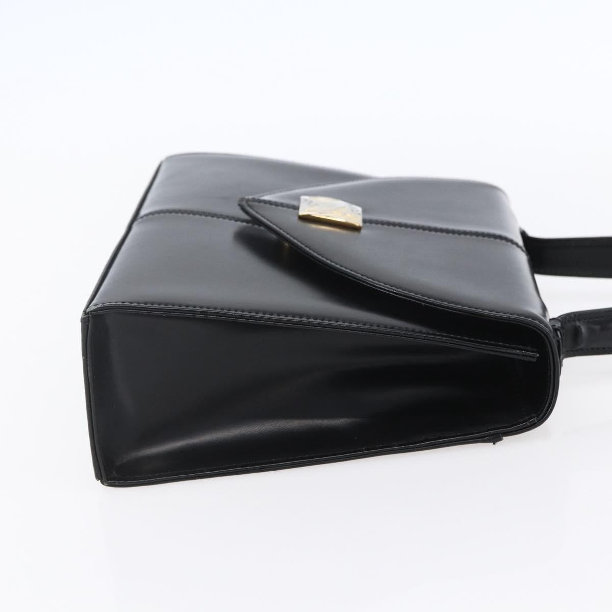 Saint Laurent Vintage Handbag Leather, BLACK, LEATHER, Handbag