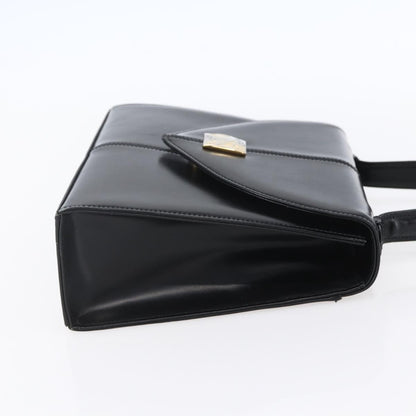 Saint Laurent Vintage Handbag Leather, BLACK, LEATHER, Handbag