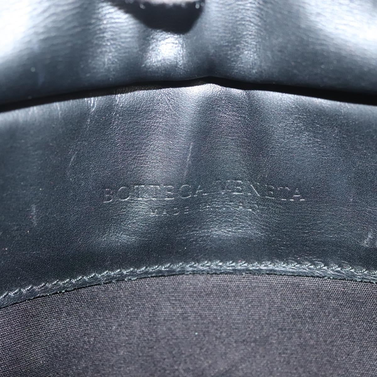 Bottega Veneta Utility Waist Bag Leather with Intrecciato, BLACK, LEATHER, Clutche & pouche