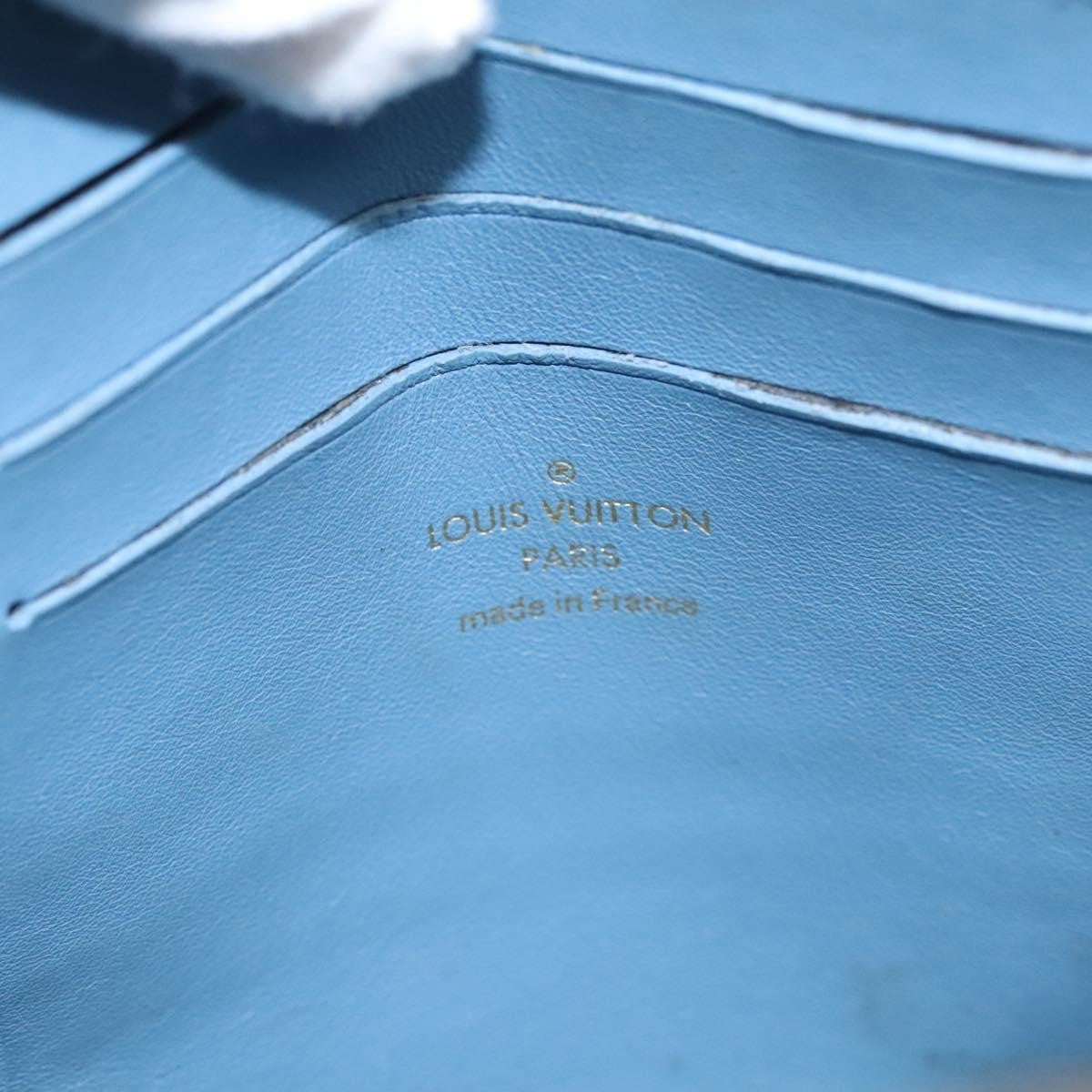 Louis Vuitton New Wave Zipped Pochette Monogram Embroidered Quilted Denim, BLUE, DENIM_JEANS, Clutche & pouche