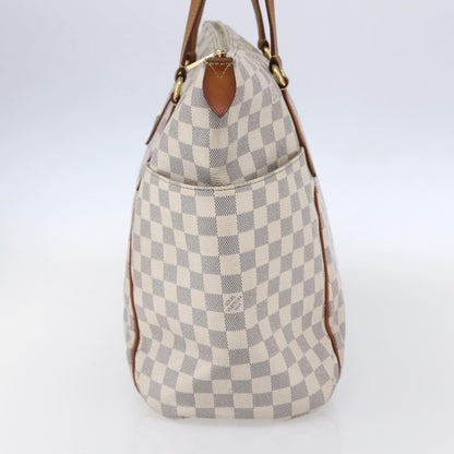 Louis Vuitton Totally Handbag Damier azur, WHITE, CANVAS, Tote bag