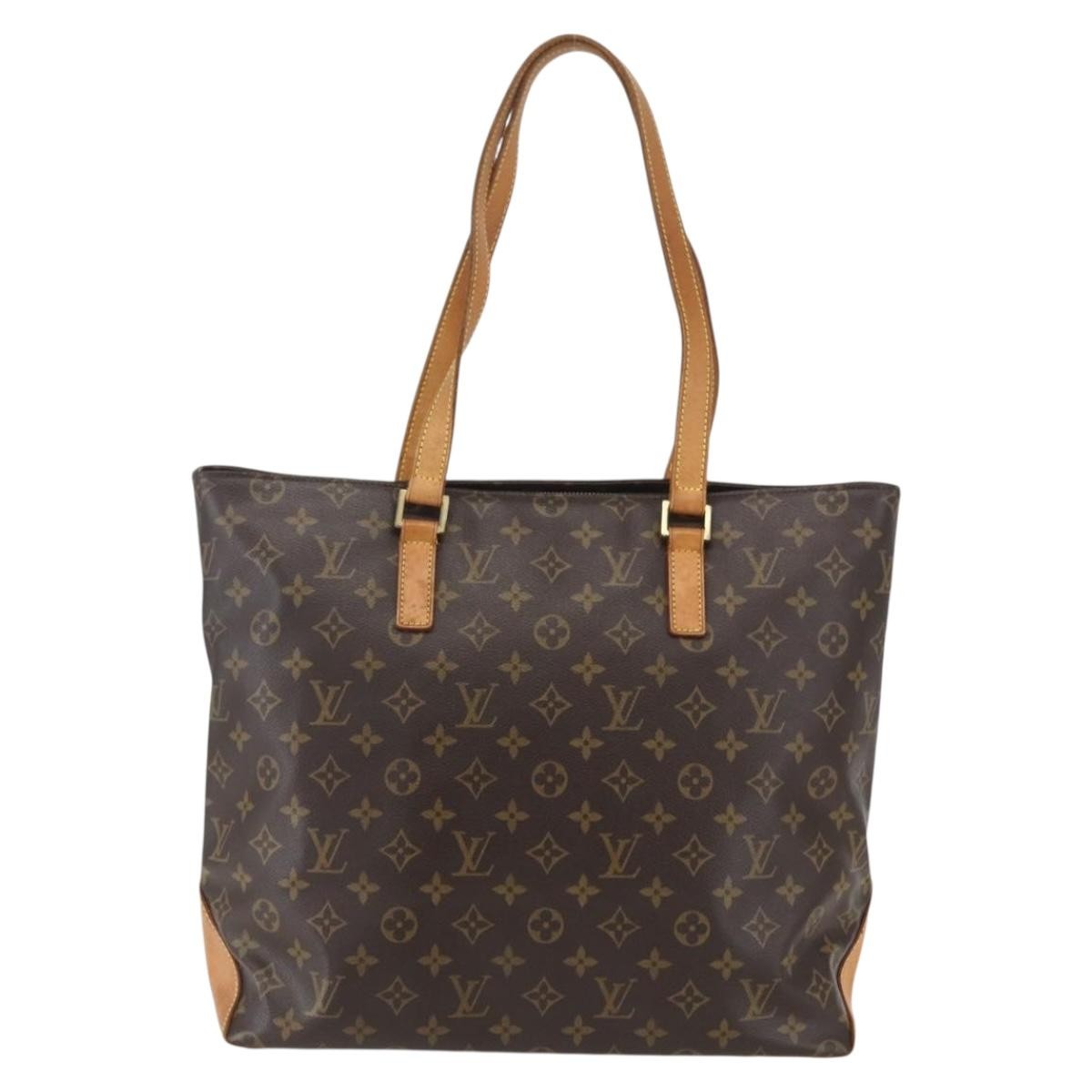 Louis Vuitton Cabas Mezzo Monogram Canvas, BROWN, CANVAS, Tote bag