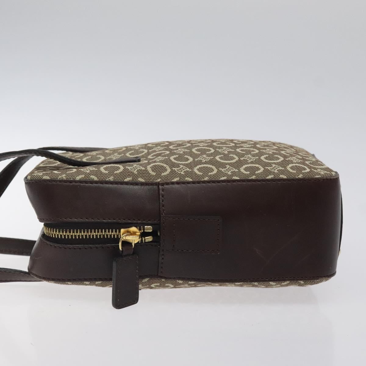 Celine C Macadam Handbag Canvas, Gray, Canvas, Handbag