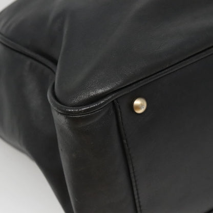 Chanel Camellia Tote Lambskin, BLACK, LEATHER, Tote bag