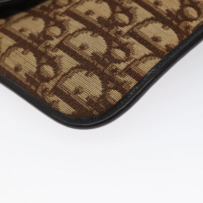 Christian Dior Vintage Trotter Shoulder Bag Canvas, BROWN, CANVAS, Shoulder bag