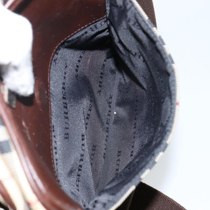 Burberry Zip Messenger Bag Nova check Canvas and Leather, BEIGE, CANVAS, Shoulder bag