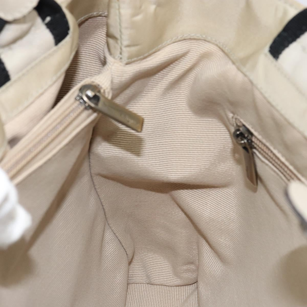 Salvatore Ferragamo Vala Handbag Nylon, BEIGE, NYLON, Handbag