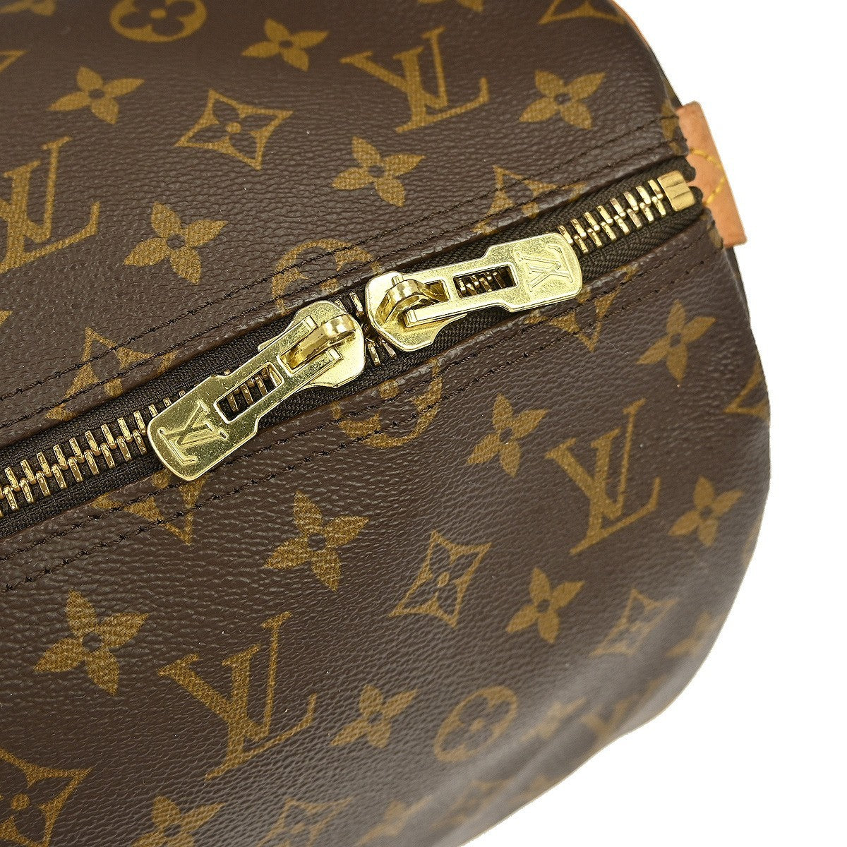 Louis Vuitton Keepall Bag Monogram Canvas, BROWN, CANVAS, Travel bag