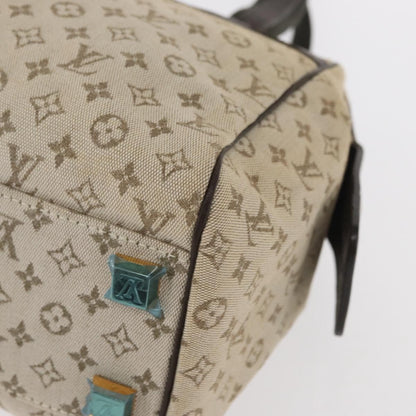 Louis Vuitton Josephine Handbag Mini Lin, KHAKI, CANVAS, Handbag