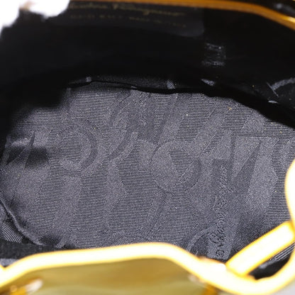 Salvatore Ferragamo Gancini Backpack Suede, YELLOW, SUEDE, Backpack