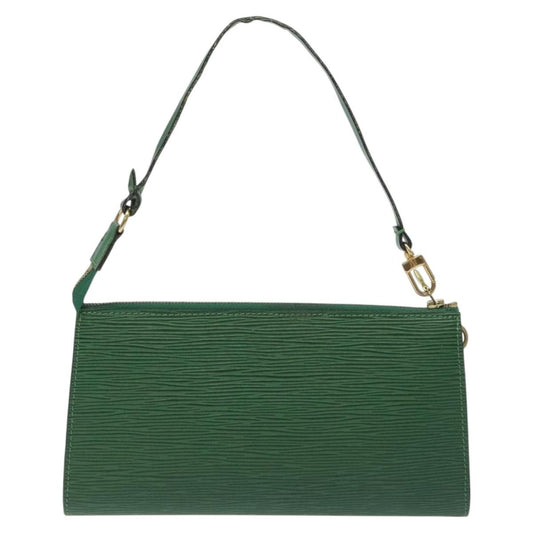 Louis Vuitton Petite Noe Handbag Monogram Canvas, GREEN, LEATHER, Clutche & pouche