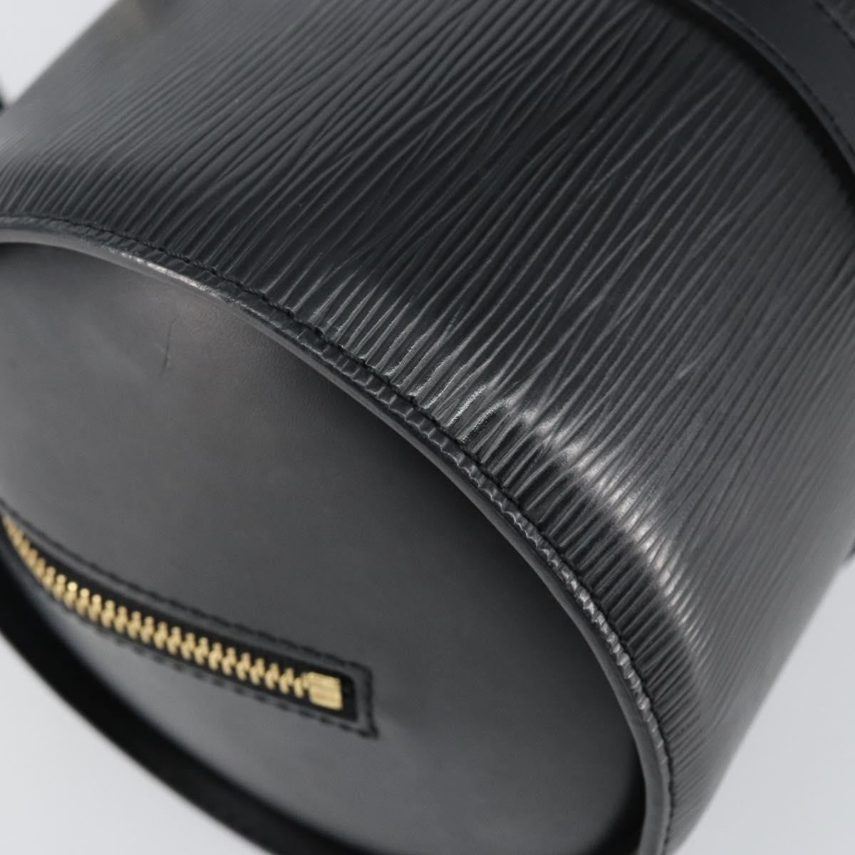 Louis Vuitton Soufflot Handbag Epi Leather, BLACK, LEATHER, Handbag