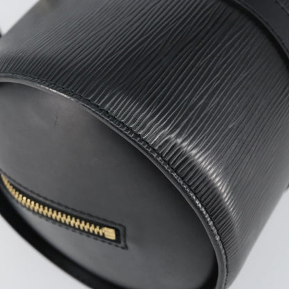 Louis Vuitton Soufflot Handbag Epi Leather, BLACK, LEATHER, Handbag