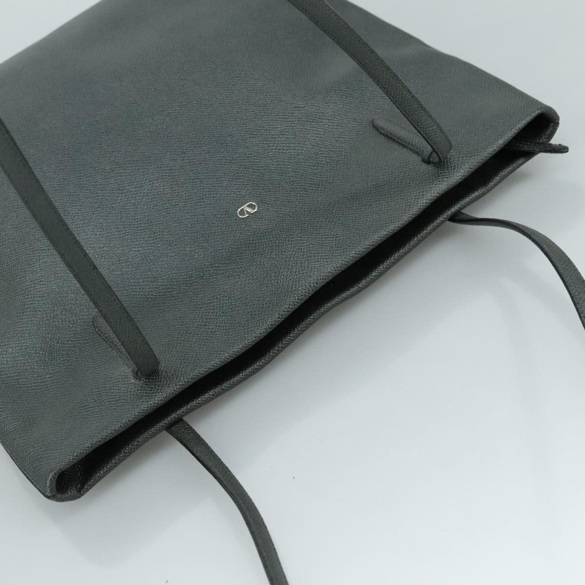 Valentino Garavani Vlogo tote bag Leather, GRAY, LEATHER, Tote bag
