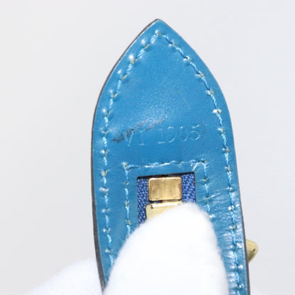 Louis Vuitton Saint Jacques Handbag Epi Leather, BLUE, LEATHER, Shoulder bag