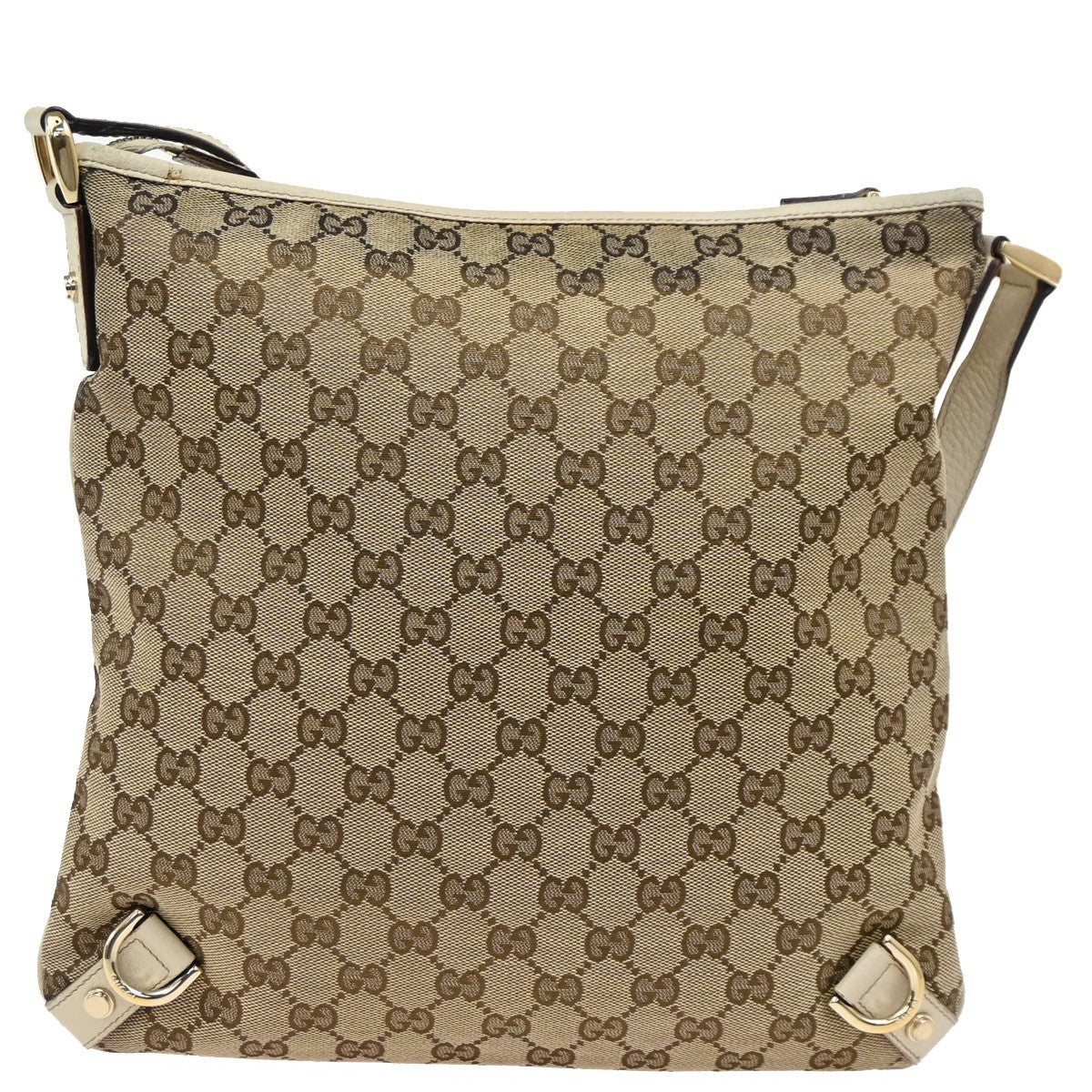 Gucci Abbey D-Ring Messenger Bag GG Canvas, BROWN, CANVAS, Shoulder bag
