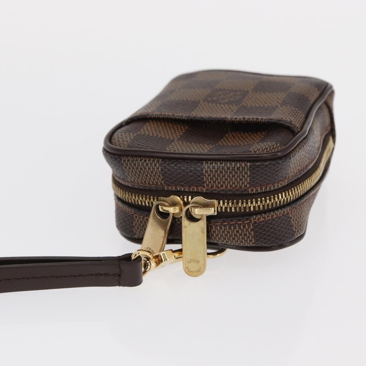 Louis Vuitton Etui Okapi Camera Case Damier, BROWN, CANVAS, Clutche & pouche