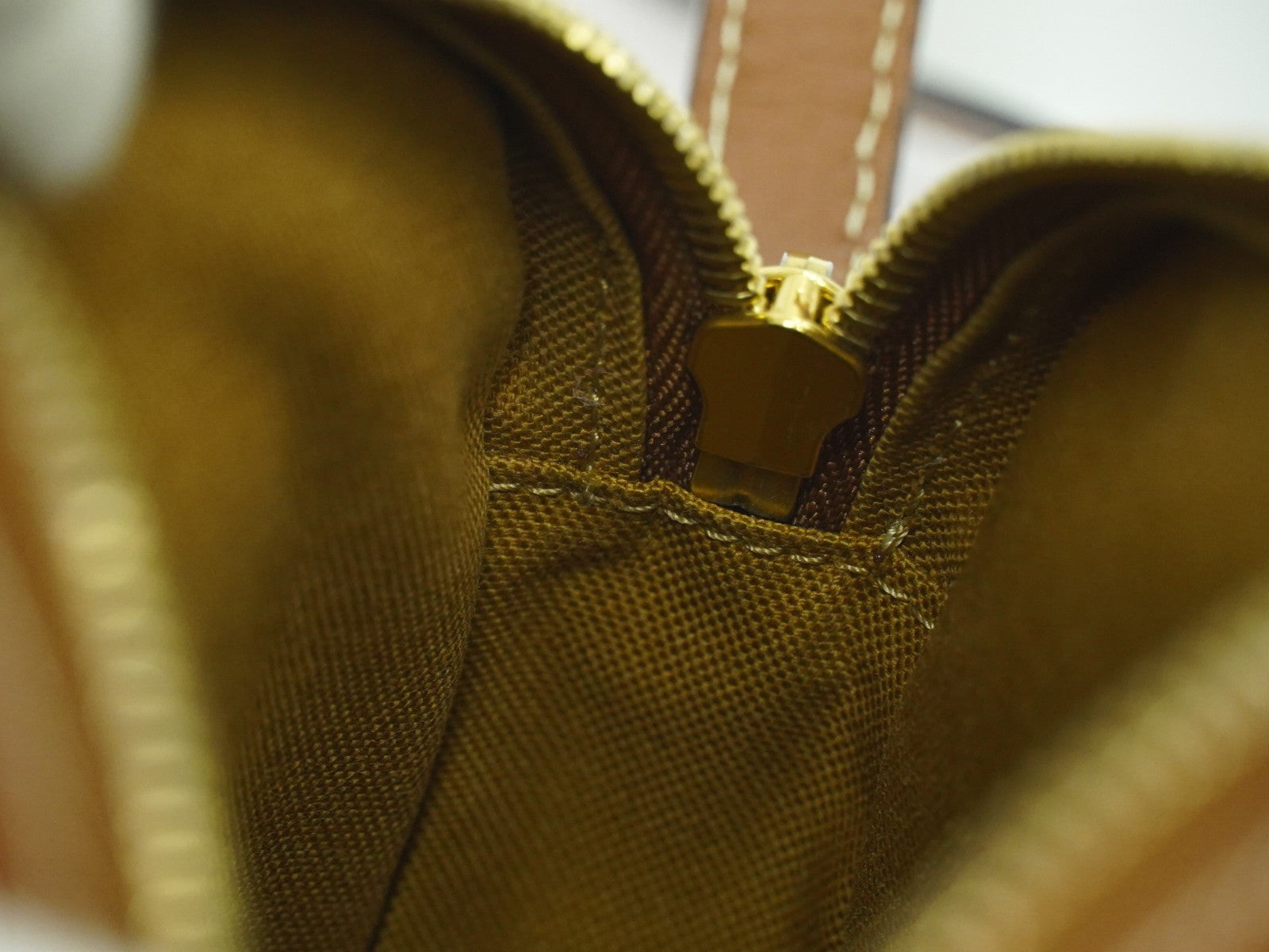 Celine Logo Camera Bag Triomphe Coated Canvas, BROWN, CLOTH, Shoulder bag