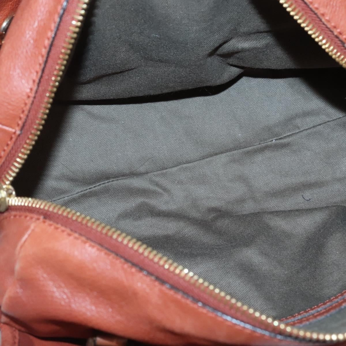 Chloe Elsie Satchel Leather, BROWN, LEATHER, Handbag