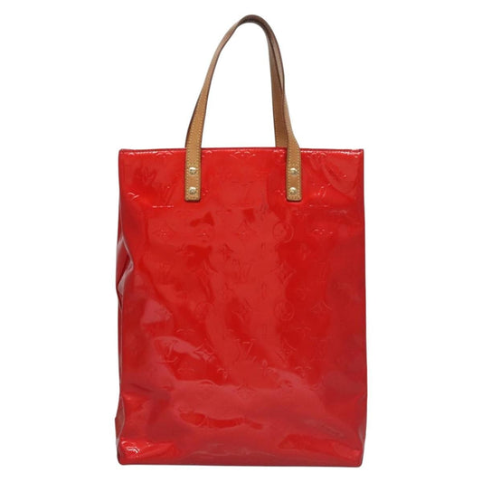 Louis Vuitton Reade Handbag Monogram Vernis, RED, PATENT_LEATHER, Handbag