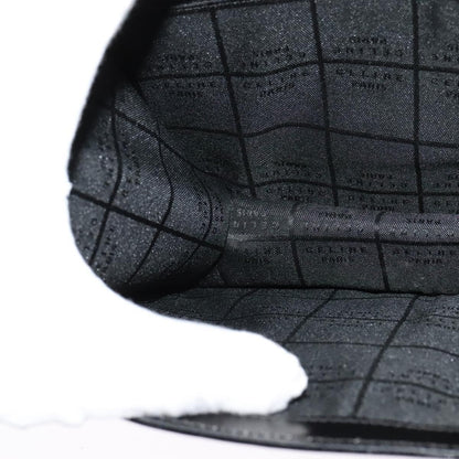 Celine Flap Shoulder Bag Leather, BLACK, LEATHER, Shoulder bag