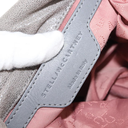 Stella McCartney Falabella Fold Over Crossbody Bag Faux Leather, GRAY, POLYESTER, Crossbody bag