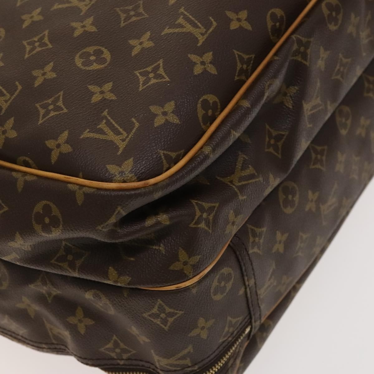 Louis Vuitton Alize Bag Monogram Canvas, BROWN, CANVAS, Travel bag