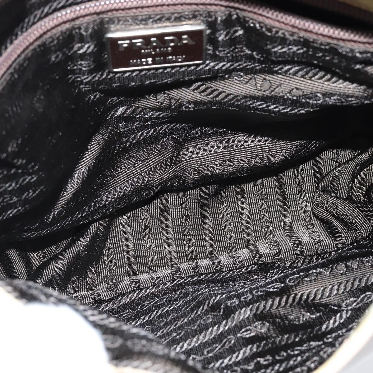 Prada Vintage Shoulder Bag Leather, BEIGE, LEATHER, Shoulder bag