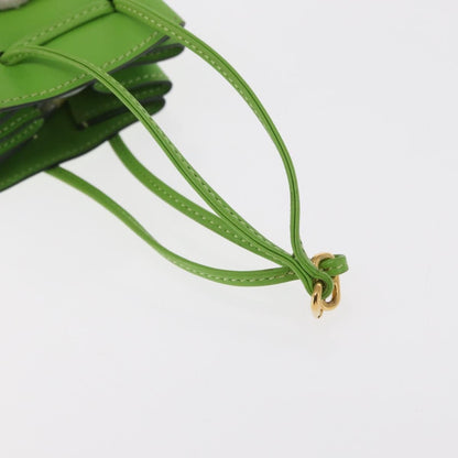 Hermes Vespa Pouch Leather, GREEN, LEATHER, Clutche & pouche