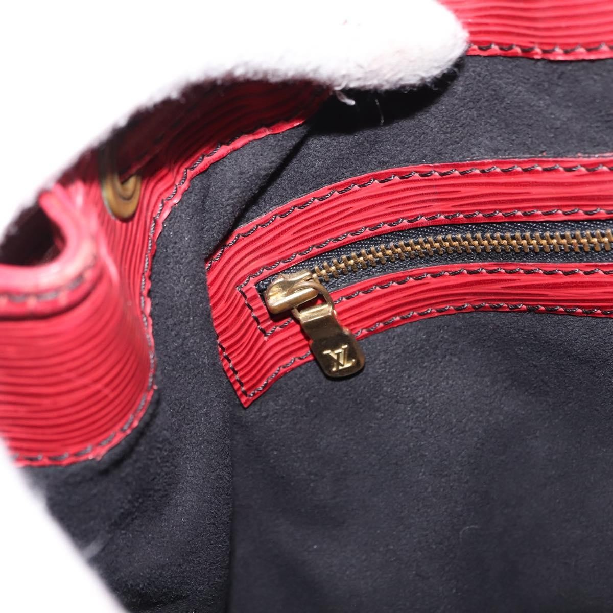 Louis Vuitton Petit Noe Handbag Epi Leather, RED, LEATHER, Shoulder bag