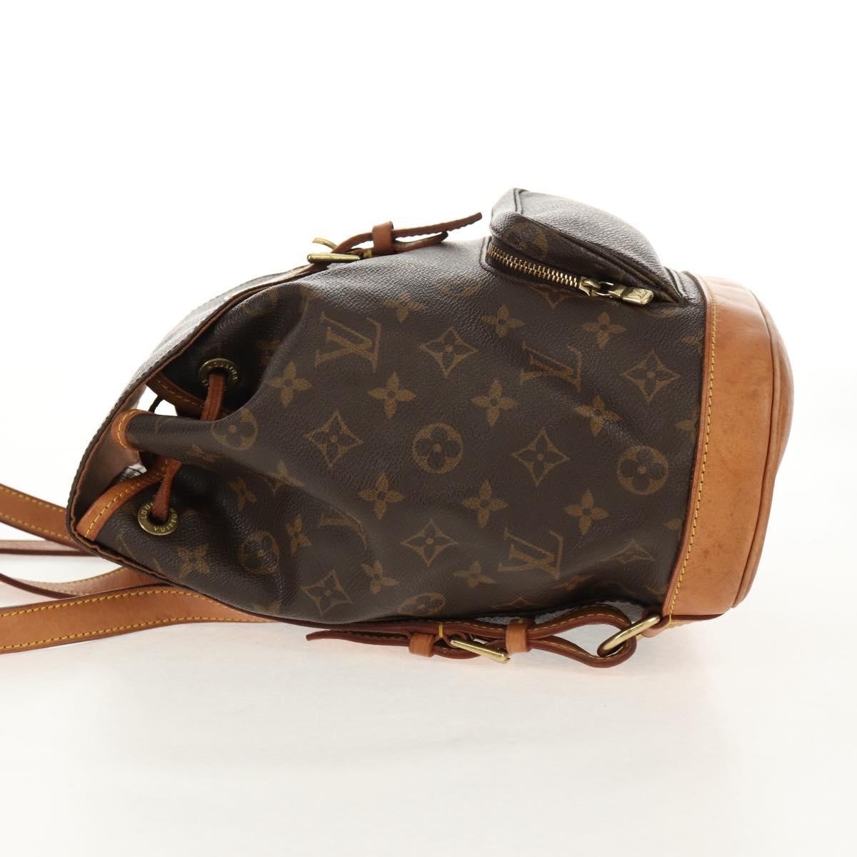 Louis Vuitton Montsouris Backpack Monogram Canvas, BROWN, CANVAS, Backpack