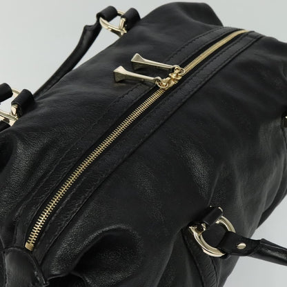 Gucci Nail Boston Bag Leather, BLACK, LEATHER, Travel bag