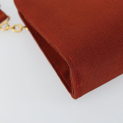 Salvatore Ferragamo Vintage Gancini Chain Shoulder Bag Nylon, RED, NYLON, Shoulder bag