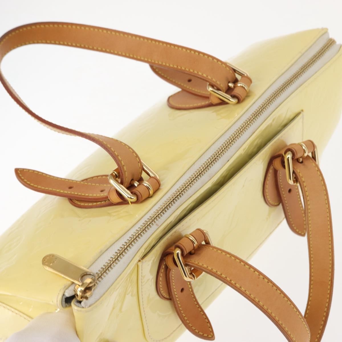 Louis Vuitton Rosewood Avenue Handbag Monogram Vernis, BEIGE, PATENT_LEATHER, Handbag