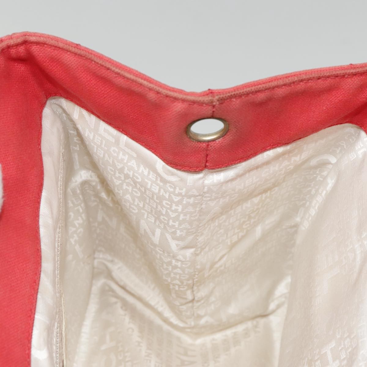 Chanel Chocolate Bar Coco Mark handbag Canvas, RED, CANVAS, Handbag