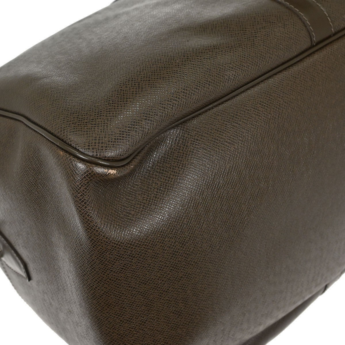 Louis Vuitton Kendall Handbag Taiga Leather, BROWN, LEATHER, Travel bag