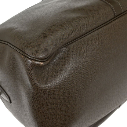 Louis Vuitton Kendall Handbag Taiga Leather, BROWN, LEATHER, Travel bag