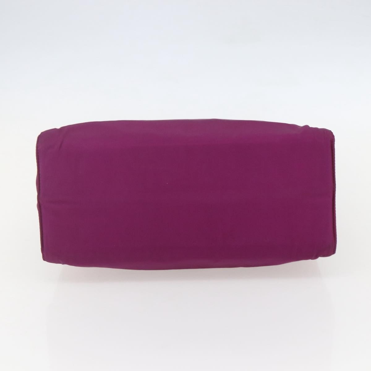 Prada Metal Handles Tote Tessuto, PURPLE, NYLON, Handbag