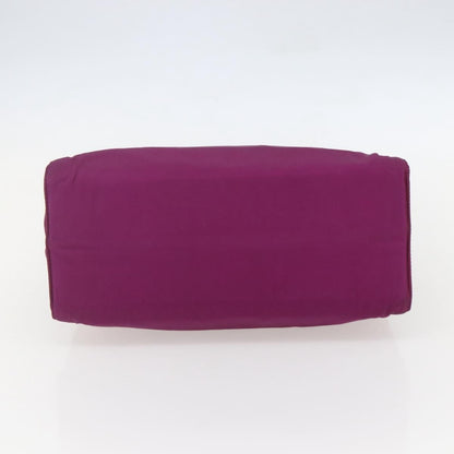 Prada Metal Handles Tote Tessuto, PURPLE, NYLON, Handbag