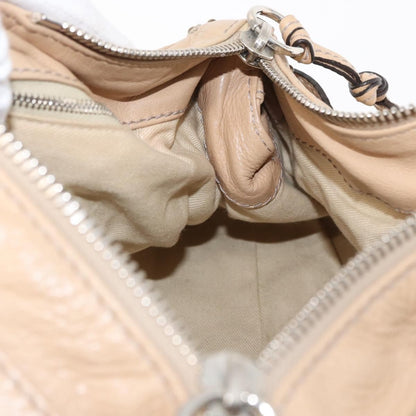 Chloe Paddington Lock Satchel Leather, BEIGE, LEATHER, Handbag