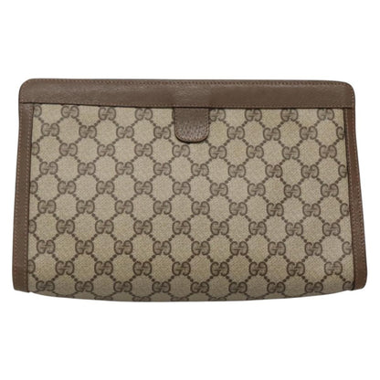 Gucci Vintage old clutch Canvas, BEIGE, PVC, Clutche & pouche
