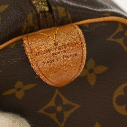 Louis Vuitton Keepall Bag Monogram Canvas, BROWN, CANVAS, Travel bag