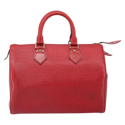 Louis Vuitton Speedy Handbag Epi Leather, RED, LEATHER, Handbag