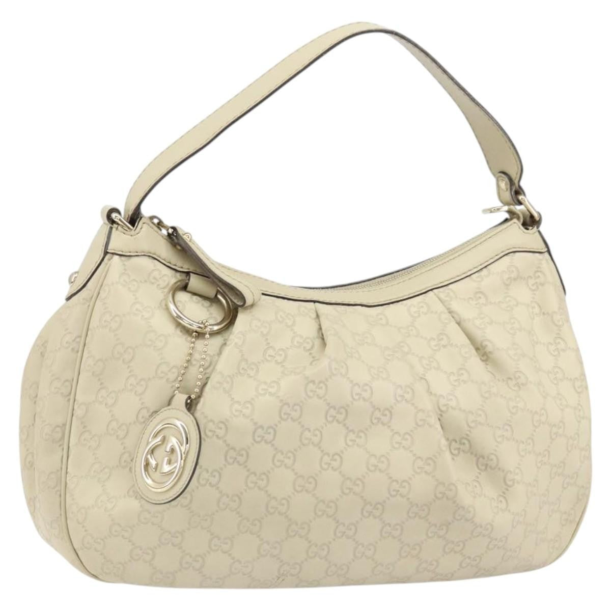 Gucci Sukey Hobo Guccissima Leather, ECRU, LEATHER, Shoulder bag