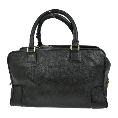 Loewe Amazona Bag Leather, BLACK, LEATHER, Handbag