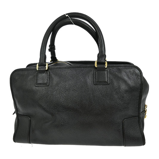 Loewe Amazona Bag Leather, BLACK, LEATHER, Handbag