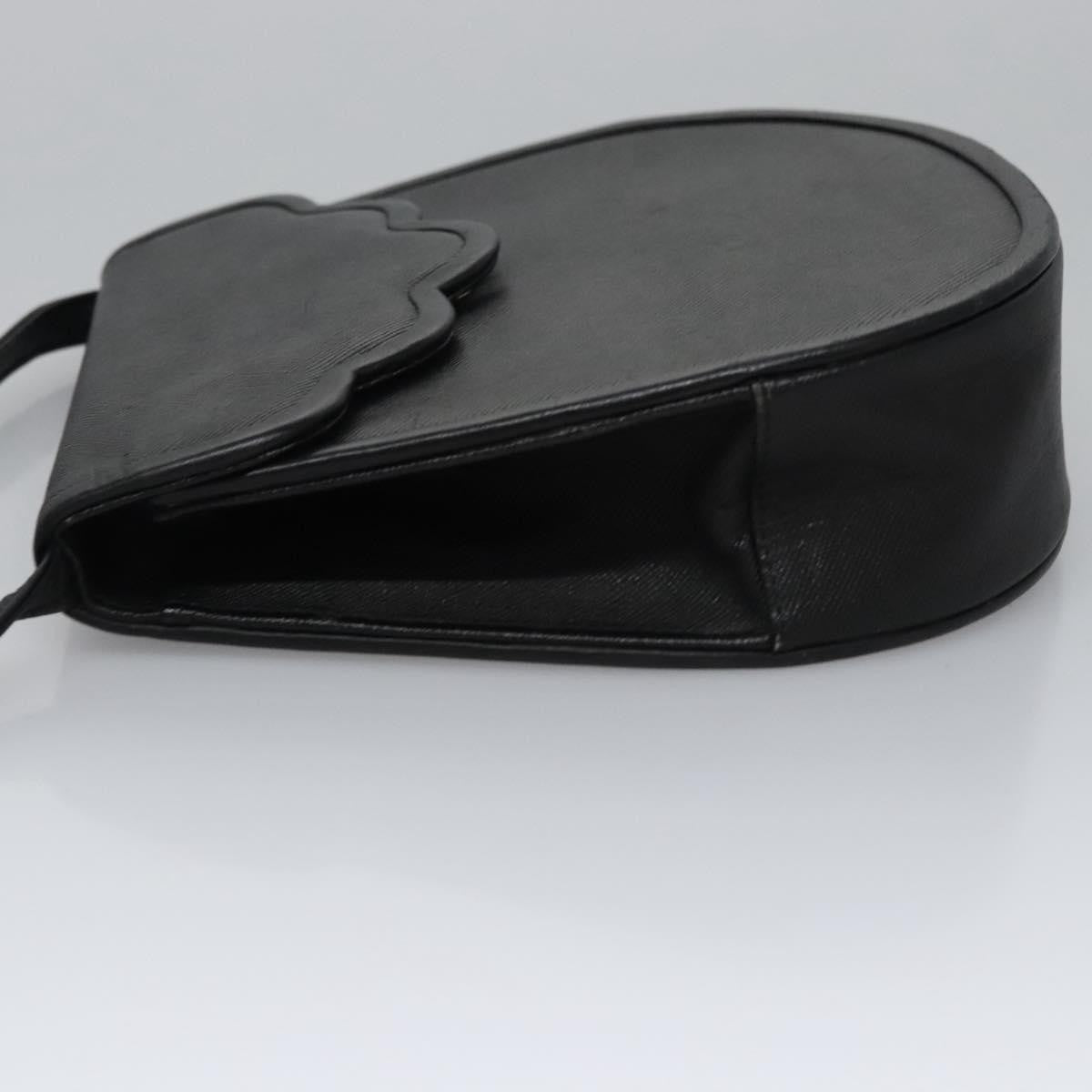 Saint Laurent Vintage Shoulder Bag Leather, BLACK, LEATHER, Shoulder bag