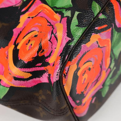 Louis Vuitton Neverfull Tote Limited Edition Monogram Roses, BROWN, CANVAS, Tote bag
