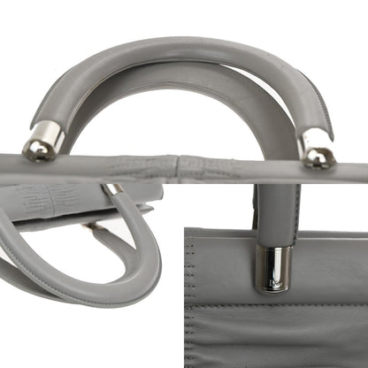 Christian Dior Karenina Tote Lambskin, GRAY, LEATHER, Tote bag